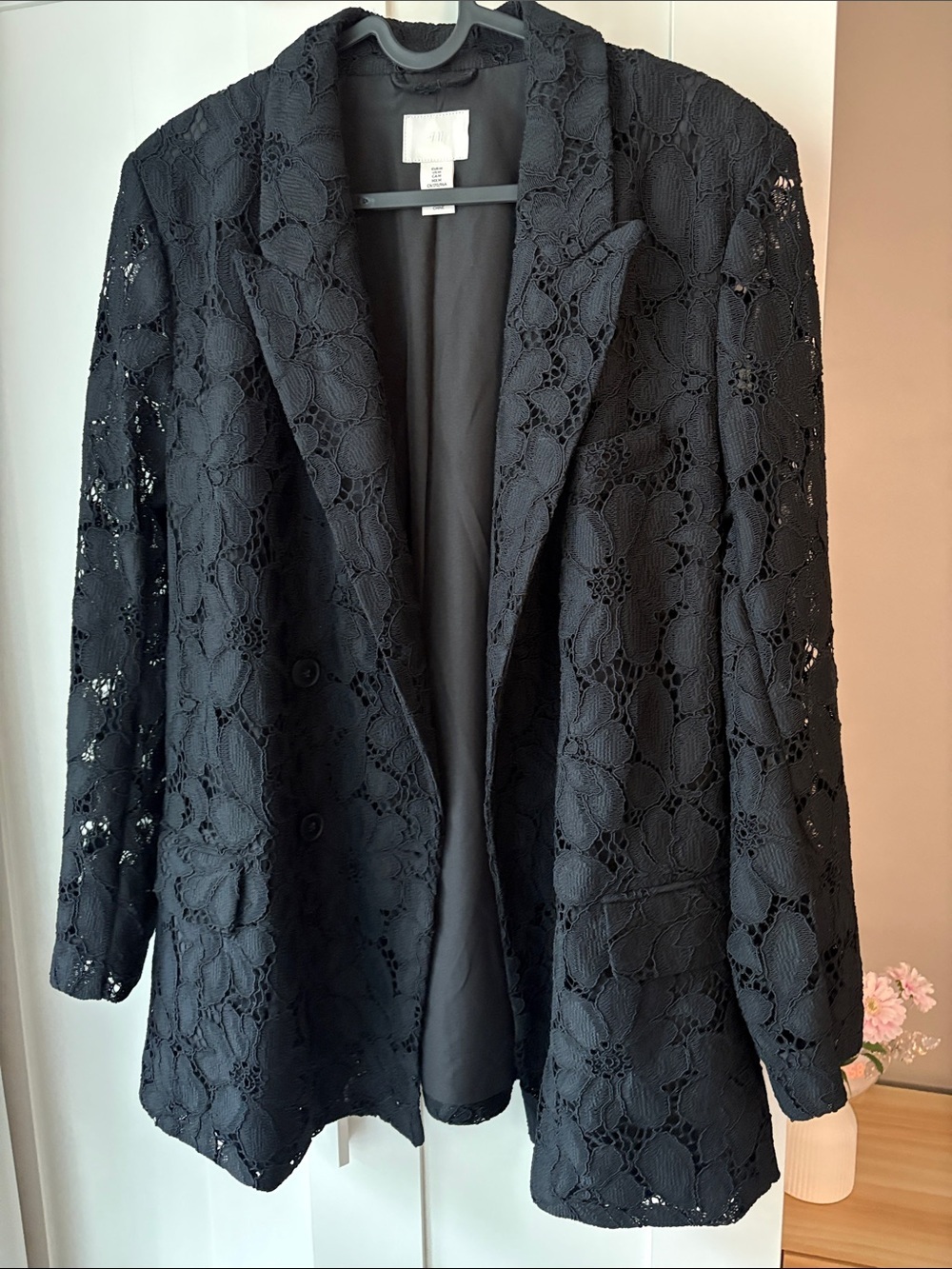 Black Lace H&M Blazer Jacket - Women